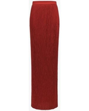 Roberto Cavalli Long Tight Skirt - Red