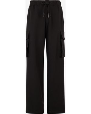 Roberto Cavalli Trousers With Cargo Pockets - Black
