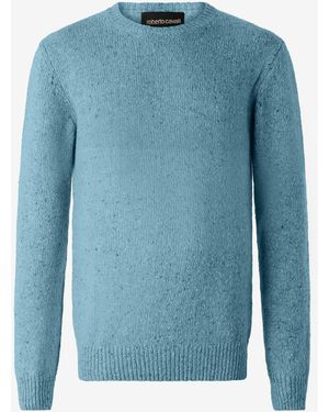 Roberto Cavalli Maglione Girocollo - Blu