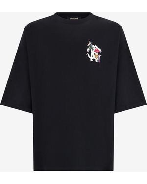 Roberto Cavalli Oversized T-Shirt - Blue