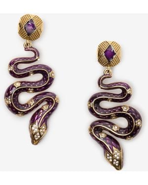 Roberto Cavalli Serpentine Earrings - Multicolor