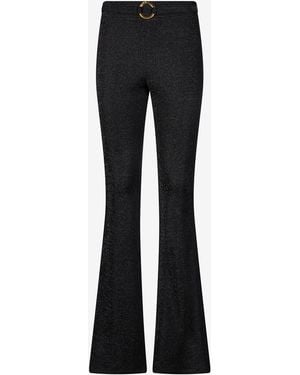 Roberto Cavalli Pants With Snake Buckle - Black