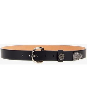 Roberto Cavalli Leather Belt With Buckle - Multicolor
