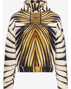 Roberto Cavalli Ray Of Print Cotton Sweatshirt - Metallic