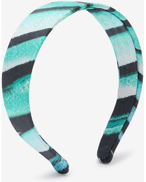 Roberto Cavalli Ray Of Sea Print Headband - Blue
