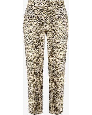 Roberto Cavalli Pop Jaguar Print Trousers - Natural