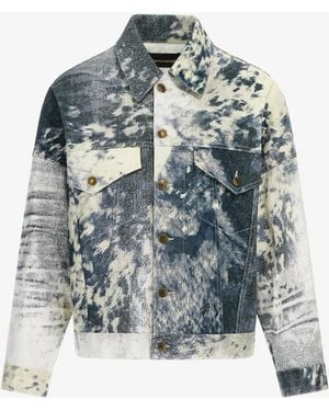 Roberto Cavalli Appaloosa Printed Jacket - Blue