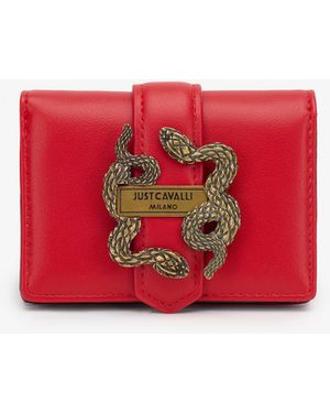Roberto Cavalli Solid Wallet - Red