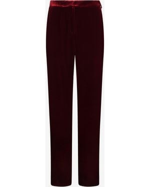 Roberto Cavalli Straight-Leg Dark Pants - Purple