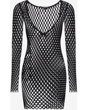Roberto Cavalli Knitted Swimsuit Cover-Up - Black