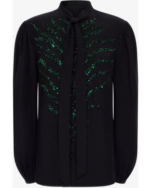 Roberto Cavalli Embellished Blouse - Black