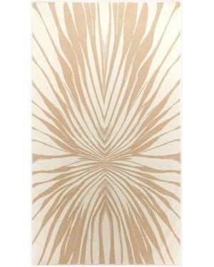 Roberto Cavalli Towel With Ray Of Print - Natural