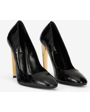 Roberto Cavalli Leather Pump - Black