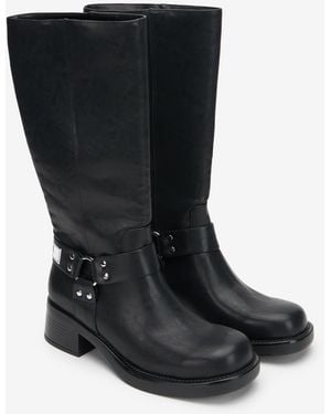 Roberto Cavalli Biker-Stiefel - Schwarz