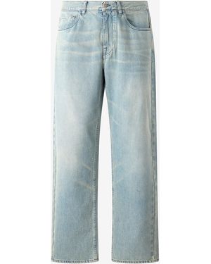 Roberto Cavalli Sandblasted-Effect Jeans - Blue