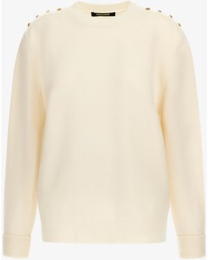 Roberto Cavalli Round Neck Sweater - Neutro