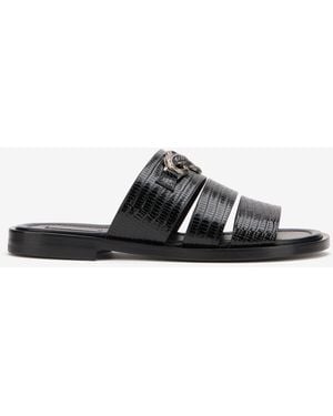 Roberto Cavalli Leather Sandals - Black