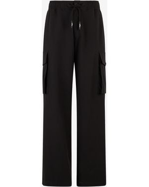 Roberto Cavalli Trousers With Cargo Pockets - Black