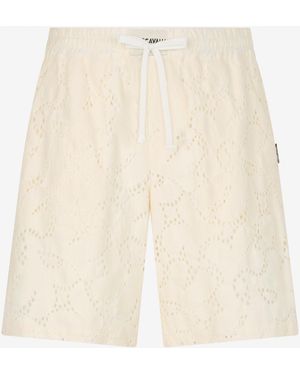 Roberto Cavalli Ivory Bermuda Shorts - White