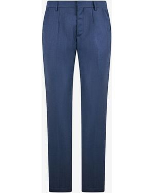 Roberto Cavalli Mid-Rise Trousers - Blue