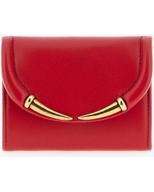 Roberto Cavalli Fang Closure Wallet - Red