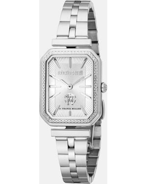 Roberto Cavalli By Franck Muller Logo-Uhr - Weiß