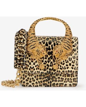 Roberto Cavalli Medium Roar Bag - Metálico