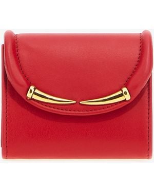 Roberto Cavalli Fang Clasp Card Case - Red