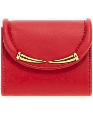 Roberto Cavalli Fang Clasp Card Case - Red