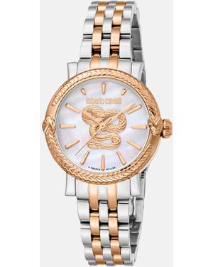 Roberto Cavalli By Franck Muller Snake Watch - White