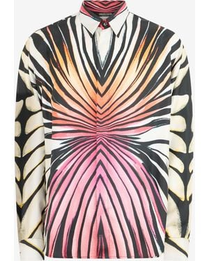 Roberto Cavalli Ray Of Paradise Print Shirt - Pink