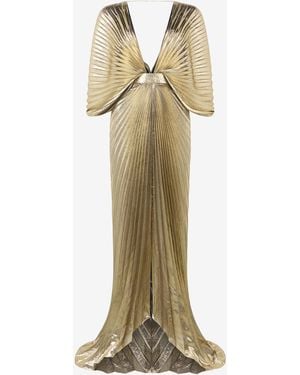 Roberto Cavalli Lamè Maxi Dress - Metallic