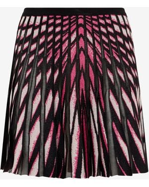 Roberto Cavalli Ray Of Paradise Print Mini Skirt - Red