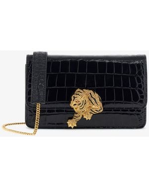 Roberto Cavalli Mini Roar Bag - Negro