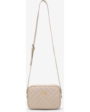 Roberto Cavalli Quilted Crossbody Bag - White