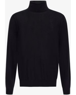 Roberto Cavalli Regular Turtleneck Sweater - Blue