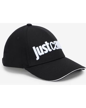Roberto Cavalli Baseball Cap With Logo Embroidery - Black