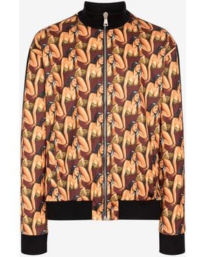 Roberto Cavalli Graphic-Print Track Jacket - Multicolour