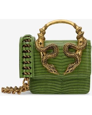 Roberto Cavalli Small Serpentine Bag - Green