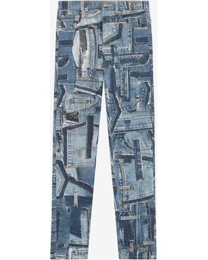 Roberto Cavalli Skinny Patchwork Capsule Collection Jeans - Blue