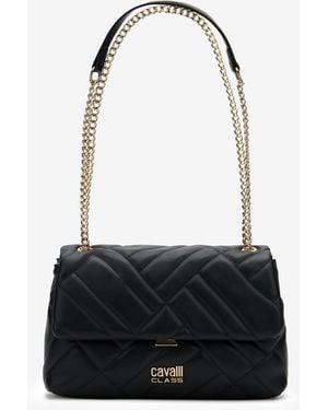 Roberto Cavalli Borsa A Spalla Trapuntata - Bianco