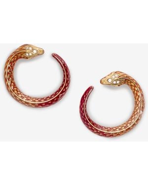 Roberto Cavalli Earrings Serpentine - Multicolor
