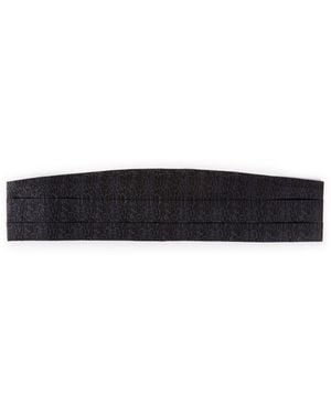 Roberto Cavalli Leopard-Print Silk Cummerbund - White