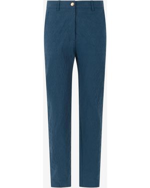 Roberto Cavalli Pantalones Verde Azulado