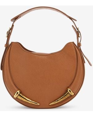 Roberto Cavalli Large Fang Shoulder Bag - Brown