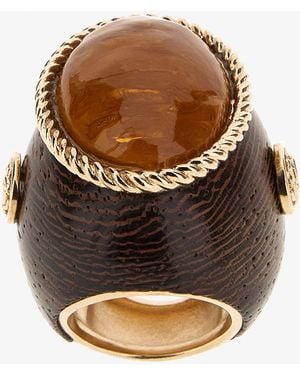 Roberto Cavalli Ring With Stone - Marrón