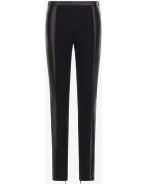 Roberto Cavalli Leather Leggings - Black