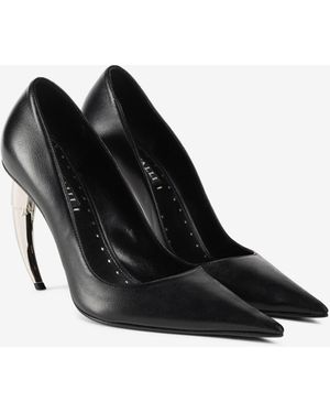 Roberto Cavalli Tiger Tooth Court Shoes - Black