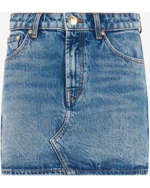 Roberto Cavalli Minifalda Vaquera Azul