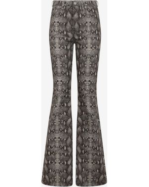 Roberto Cavalli Jeans Imprimé Python - Gris
